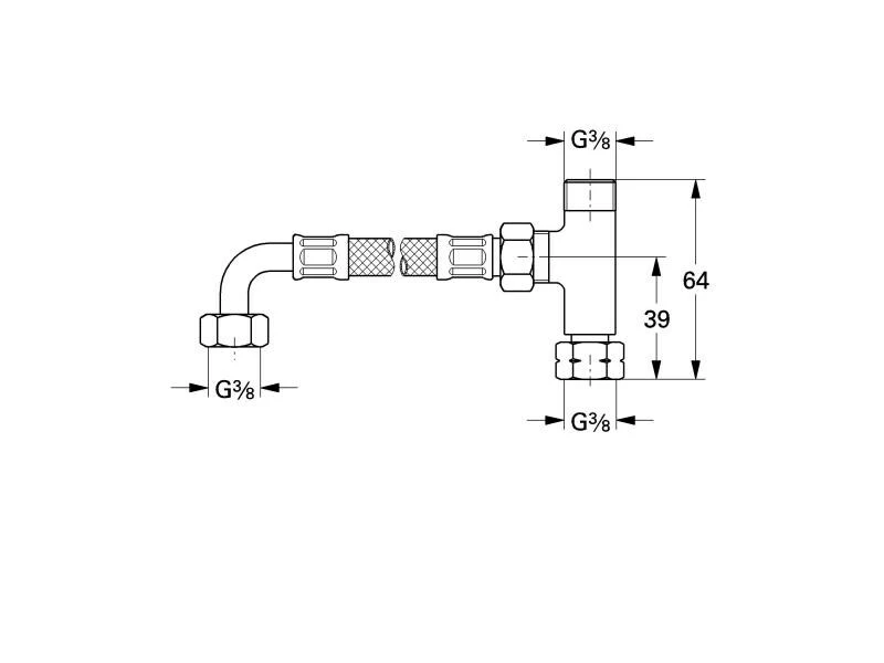 GROHE Schlauch 3/8" 2 GROHE Schlauch 3/8" – Bild 2