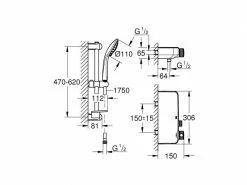 GROHE Duscharmatur-Set Grohtherm SmartControl 1/2", Chrom 9 GROHE Duscharmatur-Set Grohtherm SmartControl 1/2", Chrom -Angebote Bad & Sanitär Store 53375674 xxl