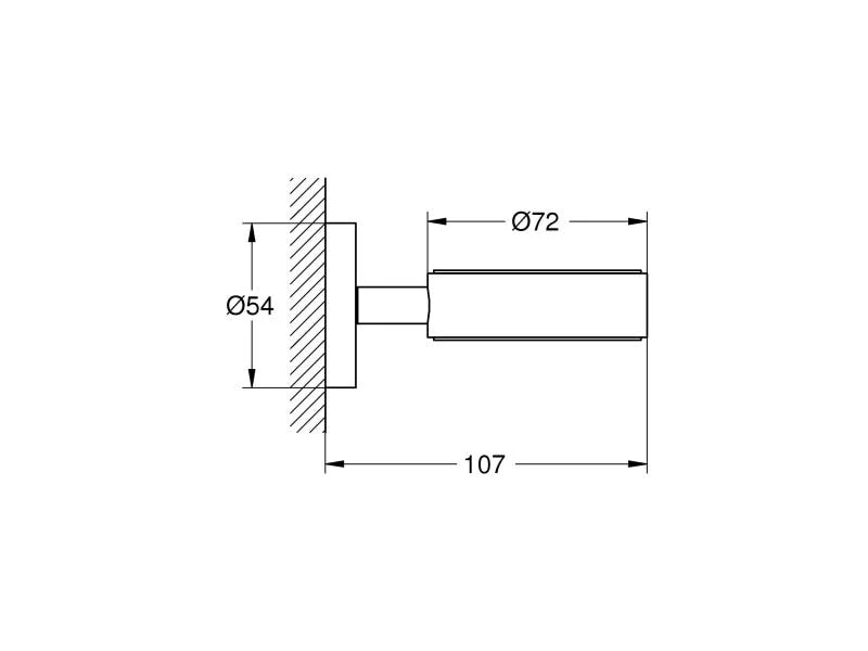 GROHE Glashalter Chrom 2 GROHE Glashalter Chrom – Bild 2