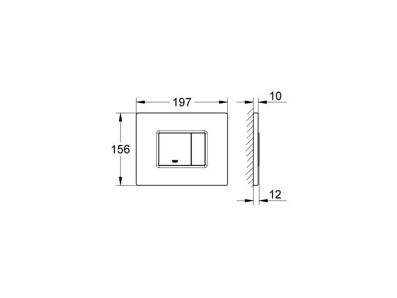 GROHE Abdeckplatte Skate Cosmopolitan Alpinweiss 3 GROHE Abdeckplatte Skate Cosmopolitan Alpinweiss – Bild 3