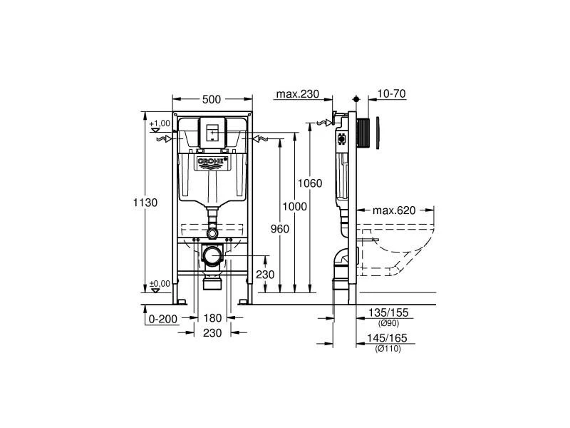 GROHE Montagezubehör Rapid SL 5-IN-1 Set für WC 2 GROHE Montagezubehör Rapid SL 5-IN-1 Set für WC – Bild 2