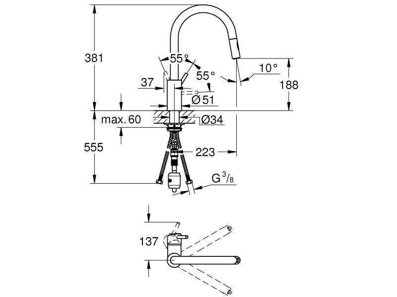 GROHE Küchenarmatur Concetto U-Auslauf 2 GROHE Küchenarmatur Concetto U-Auslauf – Bild 2