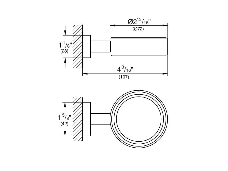GROHE Glashalter Chrom 2 GROHE Glashalter Chrom – Bild 2