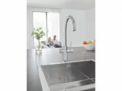 GROHE Küchenarmatur Blue Home C-Auslauf, Starter Kit, Chrom -Angebote Bad & Sanitär Store 53482984 xxl