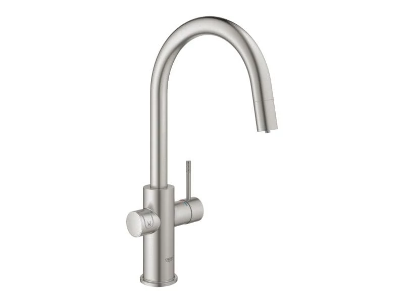 GROHE Küchenarmatur Blue Home C-Auslauf, Starter Kit, Supersteel 2 GROHE Küchenarmatur Blue Home C-Auslauf, Starter Kit, Supersteel – Bild 2