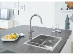 GROHE Küchenarmatur Blue Home C-Auslauf, Starter Kit, Supersteel 7 GROHE Küchenarmatur Blue Home C-Auslauf, Starter Kit, Supersteel -Angebote Bad & Sanitär Store 53483338 xxl