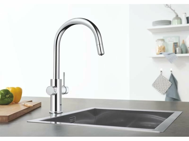 GROHE Küchenarmatur Blue Home C-Auslauf, Starter Kit, Chrom 8 GROHE Küchenarmatur Blue Home C-Auslauf, Starter Kit, Chrom – Bild 8