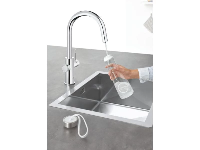 GROHE Küchenarmatur Blue Home C-Auslauf, Starter Kit, Chrom 4 GROHE Küchenarmatur Blue Home C-Auslauf, Starter Kit, Chrom – Bild 4