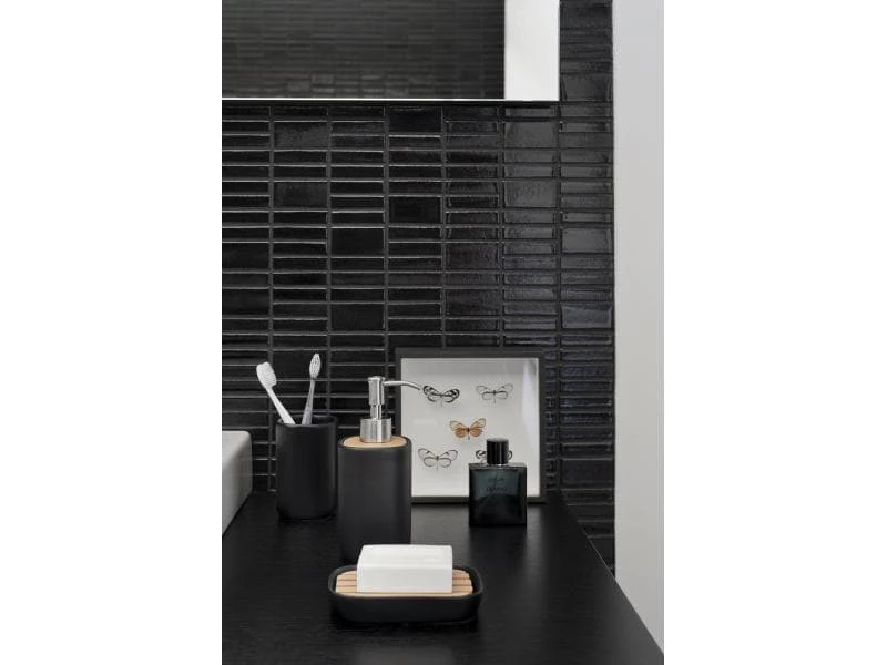 Aquanova Zahnputzbecher Oscar Schwarz 2 Aquanova Zahnputzbecher Oscar Schwarz – Bild 2