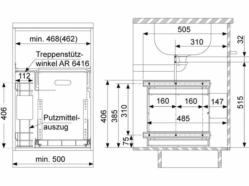 Müllex Abfalleimer OEKONOM 35/2/2 P 2 Müllex Abfalleimer OEKONOM 35/2/2 P – Bild 2