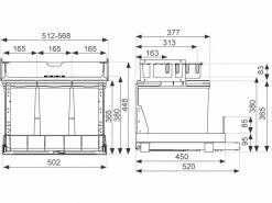 Müllex Abfalleimer TRIOXX 3 x 16 l 7 Müllex Abfalleimer TRIOXX 3 x 16 l -Angebote Bad & Sanitär Store 56171142 xxl