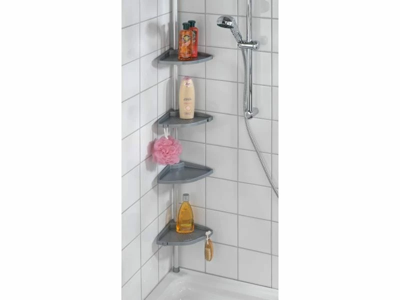 Wenko Bad-Utensilienhalter Compact Silber 3 Wenko Bad-Utensilienhalter Compact Silber – Bild 3