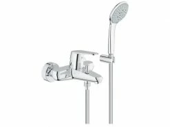 GROHE Badewannenarmatur Eurodisc Cosmopolitan 1/2", Chrom + Brause