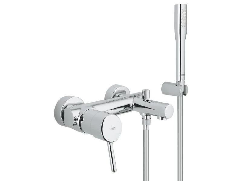 GROHE Badewannenarmatur Concetto 1/2", Chrom, mit Handbrause 1 GROHE Badewannenarmatur Concetto 1/2", Chrom, mit Handbrause