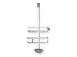 Simplehuman Duschmittelhalter Tür-Duschcaddy Silber