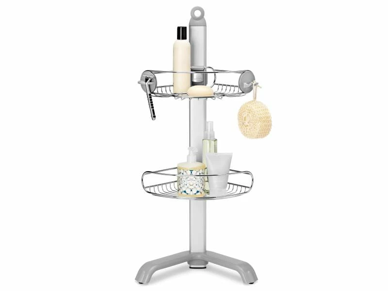 Simplehuman Duschmittelhalter Eck-Duschcaddy Silber 1 Simplehuman Duschmittelhalter Eck-Duschcaddy Silber