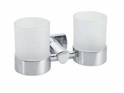 BIASCA Glashalter 9.6 x 18.9 x 10.3 cm Chrom, doppel