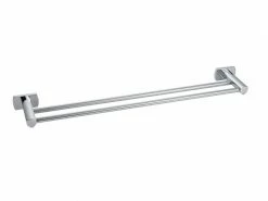 BIASCA Handtuchhalter Doppelstange 12.7 x 68 x 4 cm, Chrom
