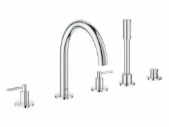 GROHE Badewannenarmatur Atrio Kombi, Chrom, Hebelgriffe