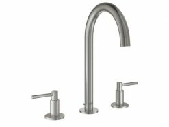 GROHE Lavaboarmatur Atrio 1/2", Steel, Hebelgriffe