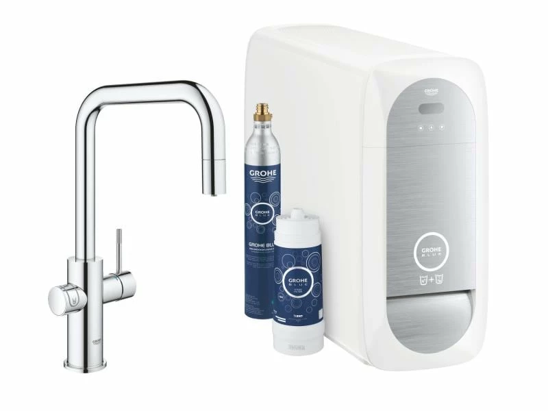 GROHE Küchenarmatur Blue Home U-Auslauf, Starter Kit, Chrom 1 GROHE Küchenarmatur Blue Home U-Auslauf, Starter Kit, Chrom