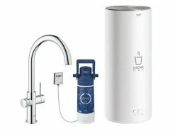 GROHE Küchenarmatur Red Duo C-Auslauf, Starter Kit, Chrom