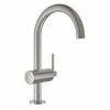 GROHE Lavaboarmatur Atrio L-Size 1/2", Steel, Hebelgriff