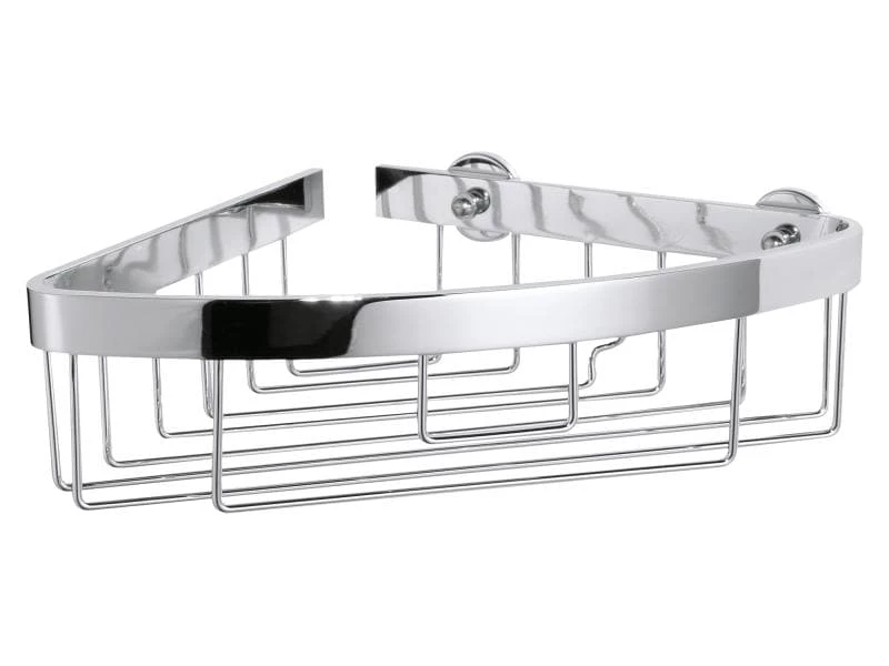 Tesa Bad-Utensilienhalter Aluxx Eckablagekorb, Silber 1 Tesa Bad-Utensilienhalter Aluxx Eckablagekorb, Silber