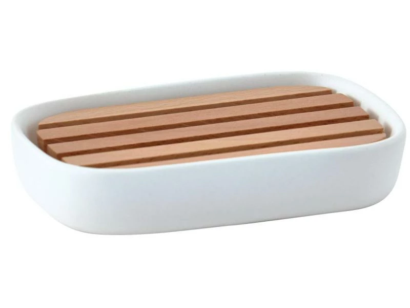 Aquanova Seifenschale Oscar Nature/Weiss 1 Aquanova Seifenschale Oscar Nature/Weiss