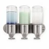 Simplehuman Dreifachspender 444 ml, Silber/Transparent