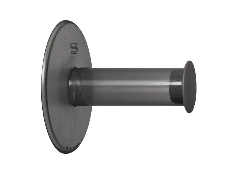 Koziol Toilettenpapierhalterung Plug&Roll Anthrazit 1 Koziol Toilettenpapierhalterung Plug&Roll Anthrazit