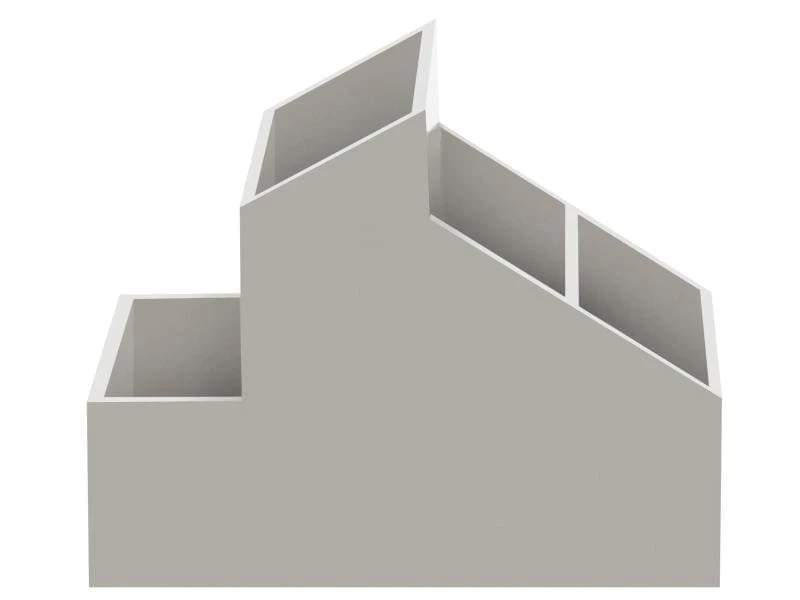 Spirella Bad-Utensilienhalter SKYLINE Storage 13 cm Grau 1 Spirella Bad-Utensilienhalter SKYLINE Storage 13 cm Grau