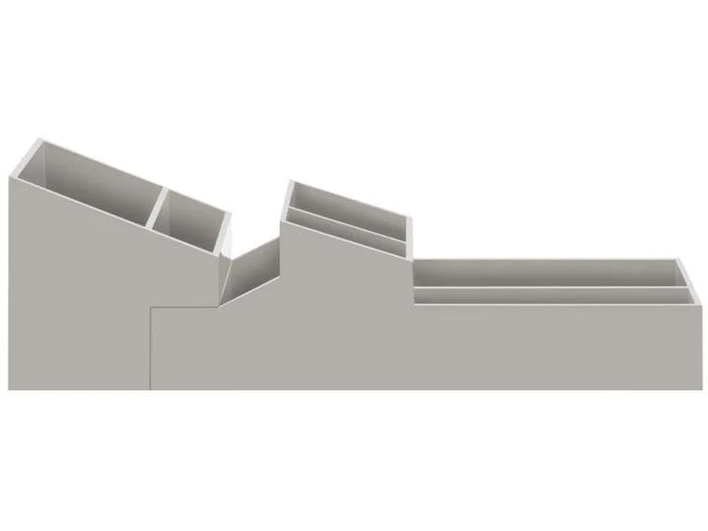 Spirella Bad-Utensilienhalter SKYLINE Storage 30.7 cm Grau 1 Spirella Bad-Utensilienhalter SKYLINE Storage 30.7 cm Grau