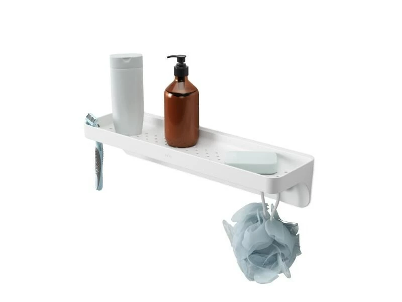 Umbra Duschmittelhalter Flex Wandleiste, Weiss 1 Umbra Duschmittelhalter Flex Wandleiste, Weiss