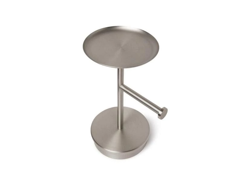 Umbra Toilettenpapierhalter Portaloo Silber/Weiss 4 Umbra Toilettenpapierhalter Portaloo Silber/Weiss – Bild 4