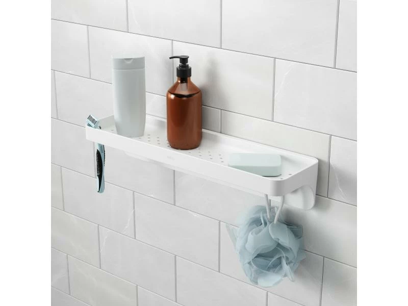 Umbra Duschmittelhalter Flex Wandleiste, Weiss 2 Umbra Duschmittelhalter Flex Wandleiste, Weiss – Bild 2