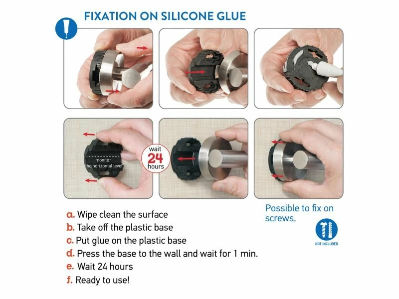 Tatkraft Toilettenpapierhalter Hold Silber 3 Tatkraft Toilettenpapierhalter Hold Silber – Bild 3